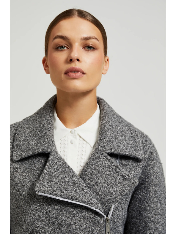 Moodo Яке с цип в сиво Moodo