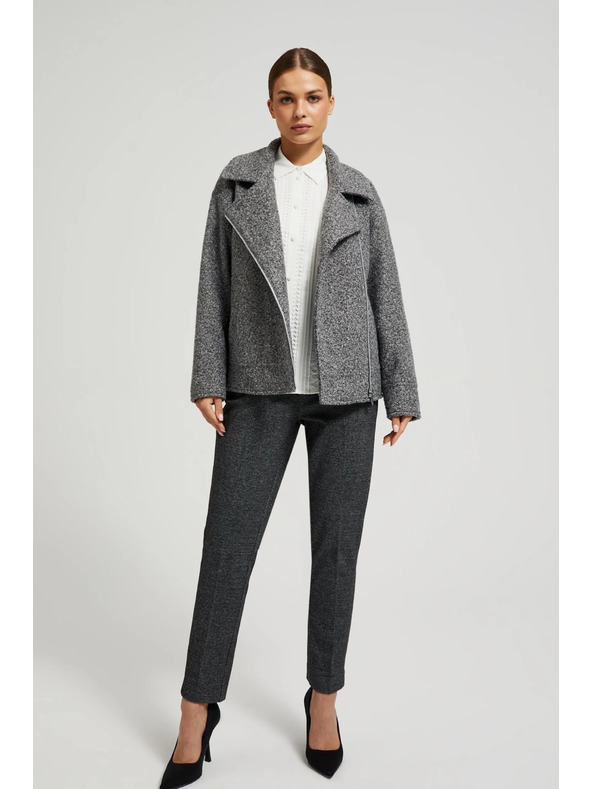 Moodo Яке с цип в сиво Moodo