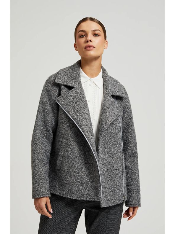 Moodo Яке с цип в сиво Moodo