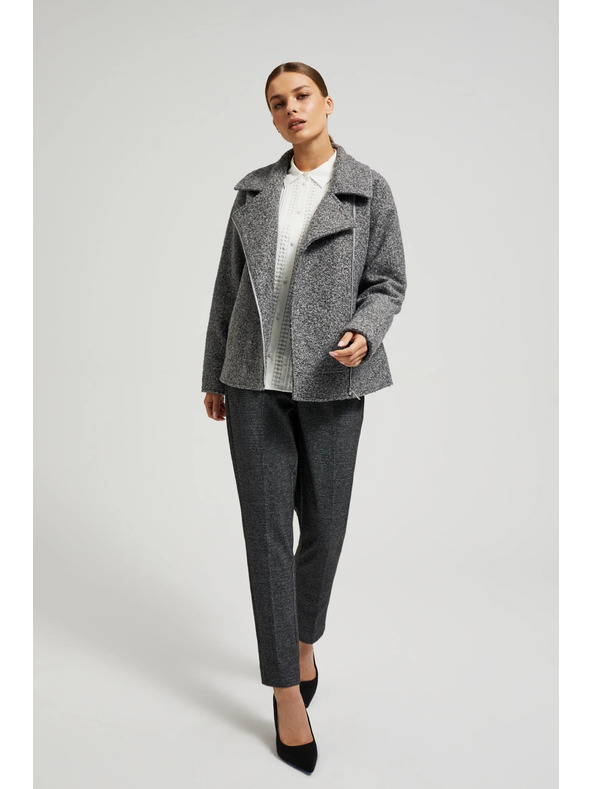 Moodo Яке с цип в сиво Moodo