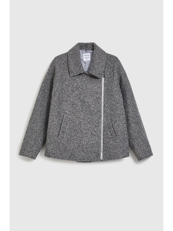 Moodo Яке с цип в сиво Moodo