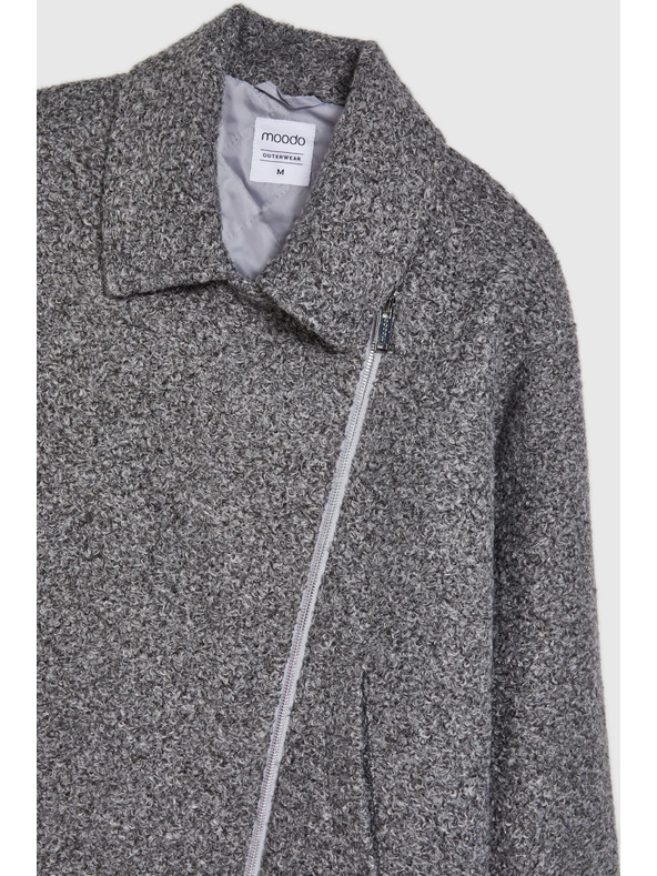 Moodo Яке с цип в сиво Moodo