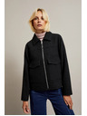 Moodo Черно яке с големи джобове Moodo
