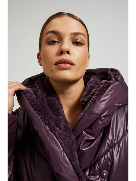Moodo Стегнато яке във виолетово Moodo
