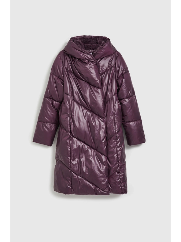 Moodo Стегнато яке във виолетово Moodo