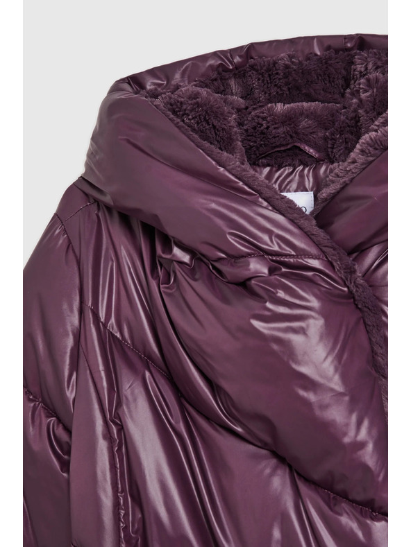 Moodo Стегнато яке във виолетово Moodo