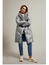 Moodo Стегнато яке в сиво Moodo