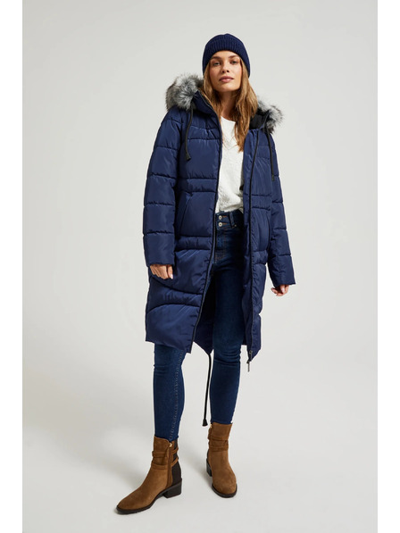 Moodo Зимно стегнато яке в синьо Moodo
