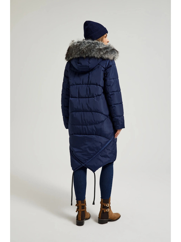 Moodo Зимно стегнато яке в синьо Moodo