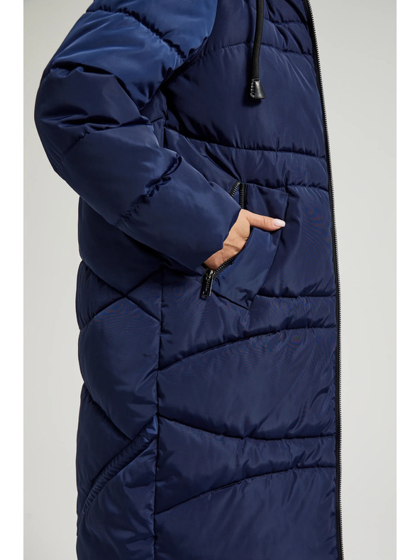 Moodo Зимно стегнато яке в синьо Moodo