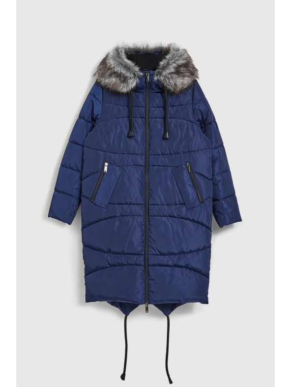 Moodo Зимно стегнато яке в синьо Moodo