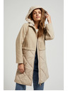 Moodo Яке с отделяща се качулка в бежово Moodo