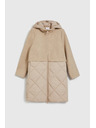 Moodo Яке с отделяща се качулка в бежово Moodo