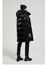 Moodo Дълго яке с качулка черно Moodo