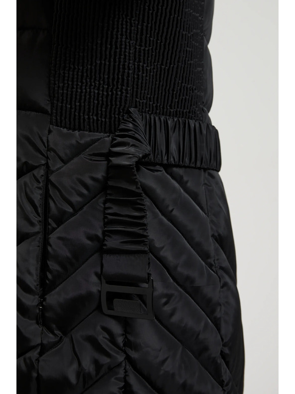 Moodo Подплатено яке с колан черно Moodo