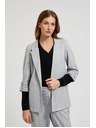 Moodo Сиво сако без закопчаване с навити ръкави Moodo