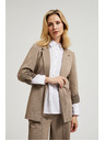 Moodo Сако с навити ръкави бежово Moodo