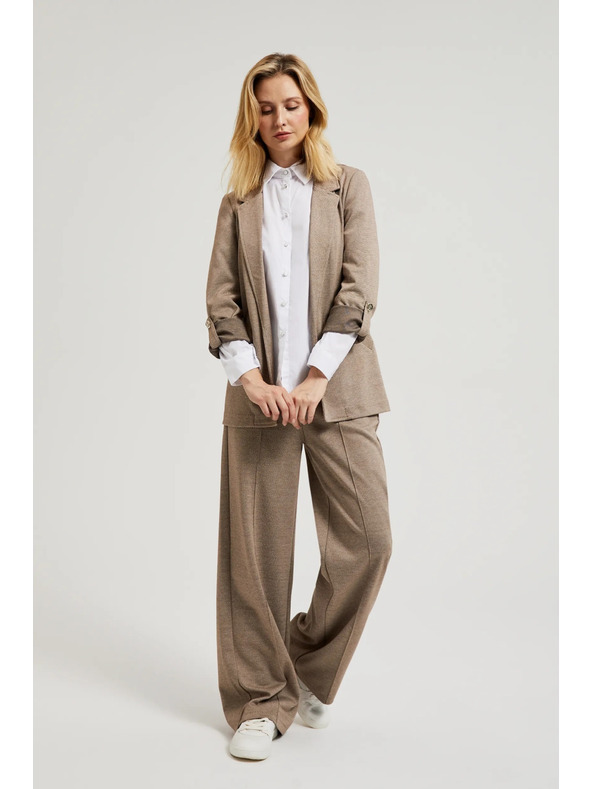 Moodo Сако с навити ръкави бежово Moodo