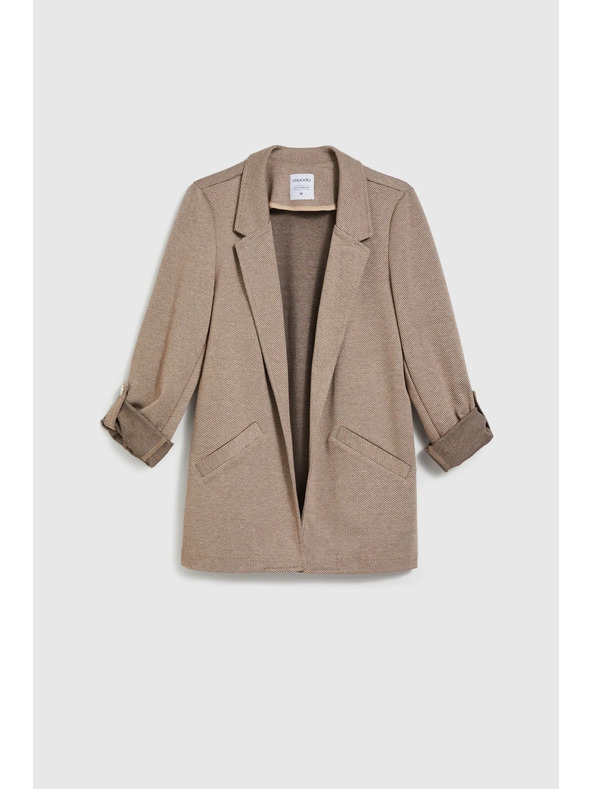 Moodo Сако с навити ръкави бежово Moodo