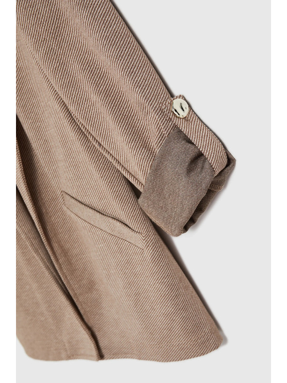 Moodo Сако с навити ръкави бежово Moodo