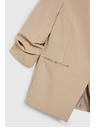 Moodo Бежово сако със сбъркан 3/4 ръкав Moodo