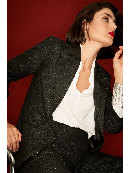 Moodo Сако с тричетвъртови ръкави черно Moodo