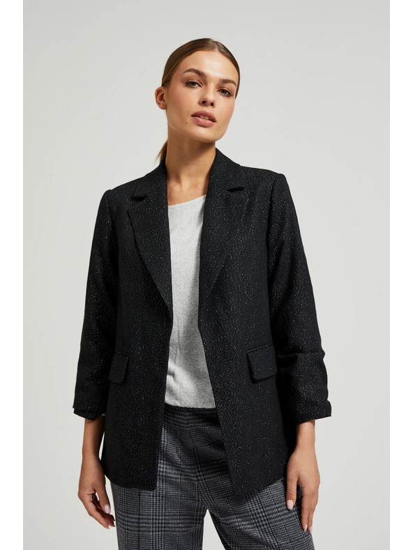 Moodo Сако с тричетвъртови ръкави черно Moodo