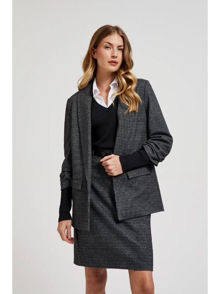 Moodo Сако със набрани ръкави сиво Moodo