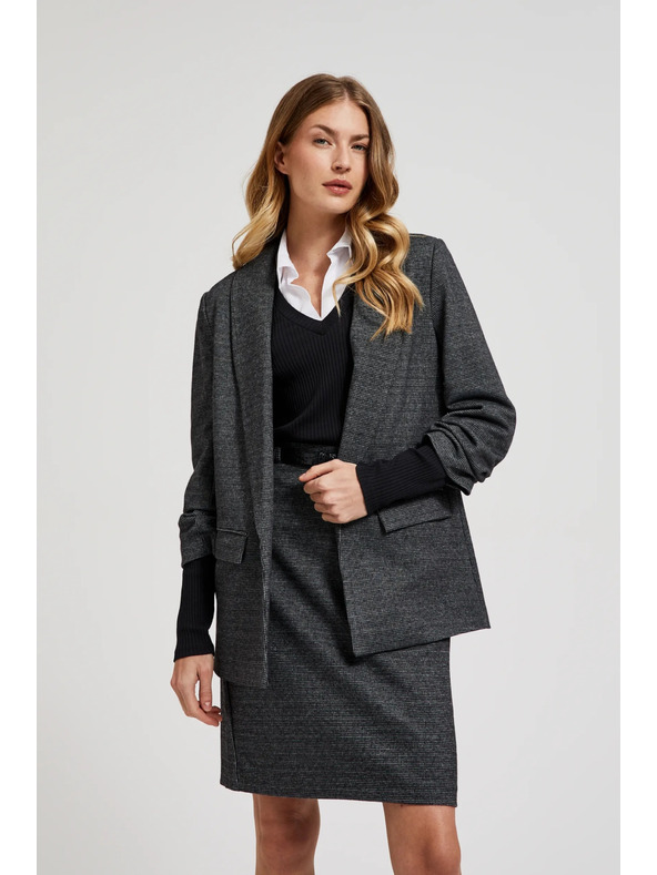 Moodo Сако със набрани ръкави сиво Moodo