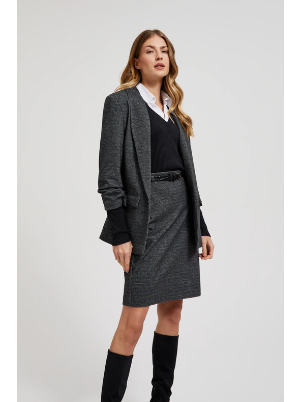 Moodo Сако със набрани ръкави сиво Moodo