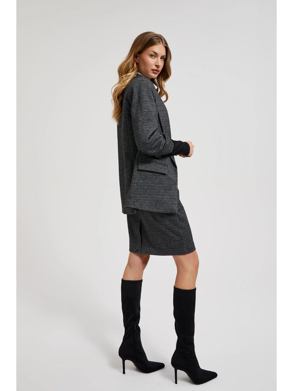 Moodo Сако със набрани ръкави сиво Moodo