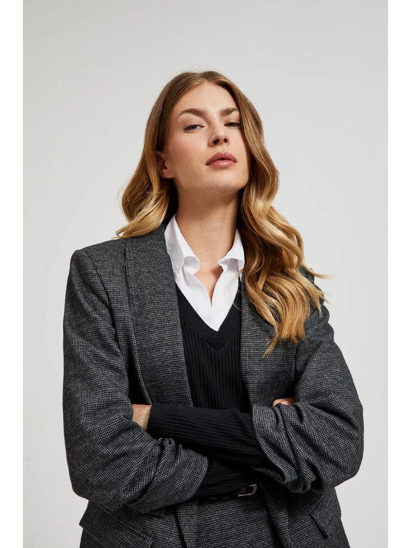 Moodo Сако със набрани ръкави сиво Moodo