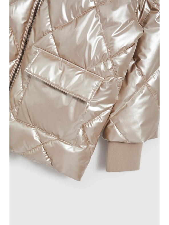 Moodo Подплатено яке с големи джобове бежово Moodo