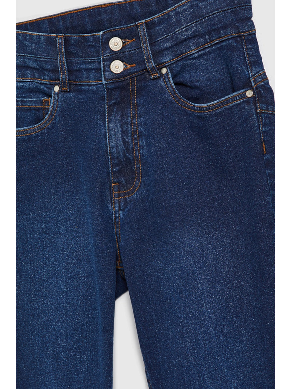 Moodo Сини памучни тесни дънки Moodo