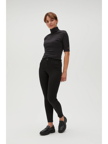 Moodo Тесни гладки черни дънки Moodo