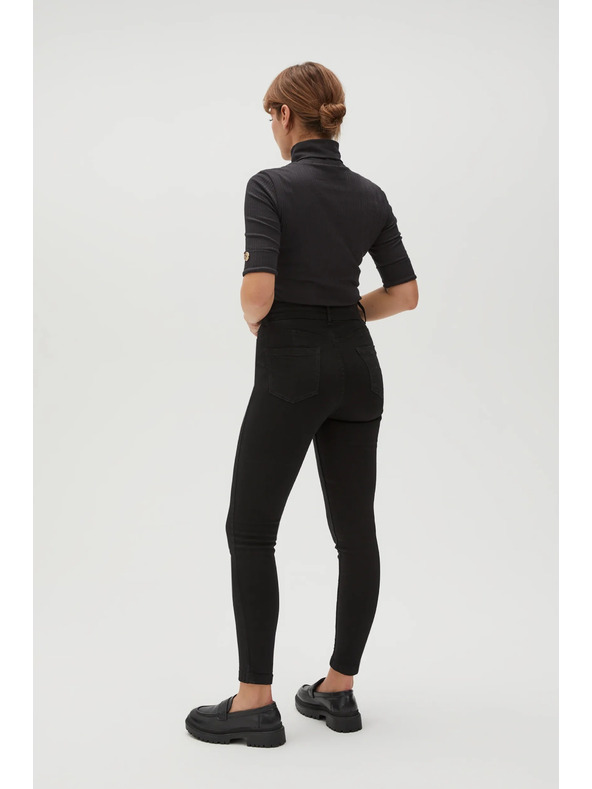 Moodo Тесни гладки черни дънки Moodo