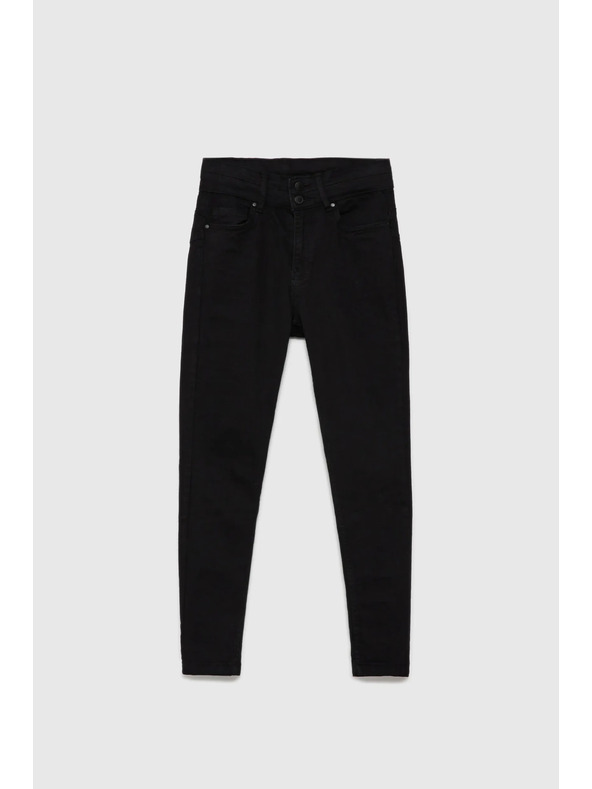 Moodo Тесни гладки черни дънки Moodo