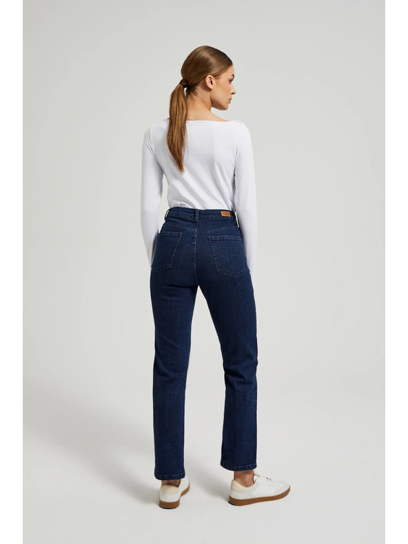 Moodo Тъмносини дънки с прави крачоли Moodo