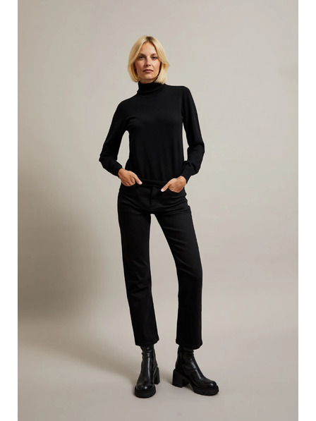 Moodo Черни дънки с прави крачоли Moodo