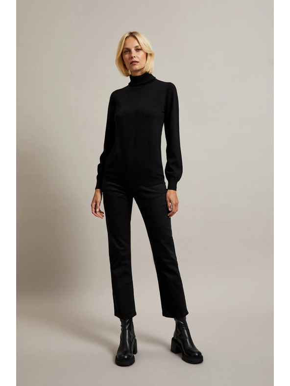 Moodo Черни дънки с прави крачоли Moodo