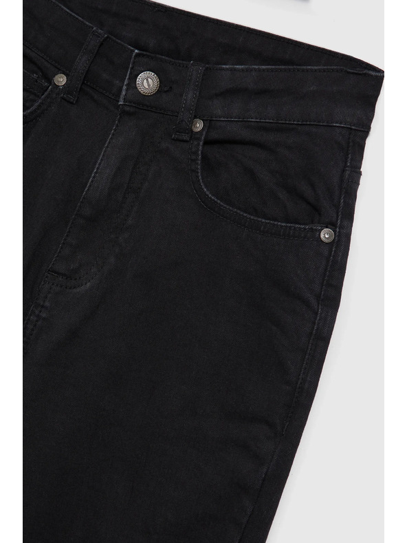 Moodo Черни дънки с прави крачоли Moodo