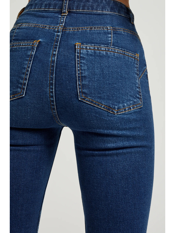 Moodo Сини дънки с права кройка Moodo