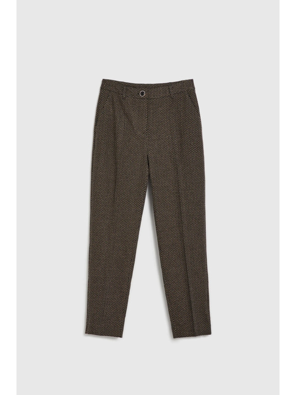 Moodo Цигарени панталони с метален детайл черни Moodo