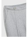 Moodo Гладки прави панталони с копчета сиви Moodo