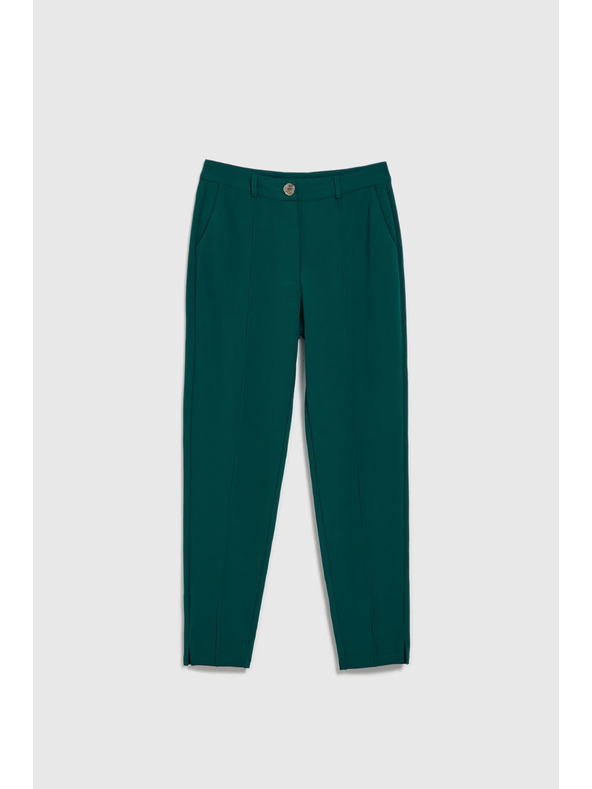 Moodo Зелени прави панталони на райе Moodo