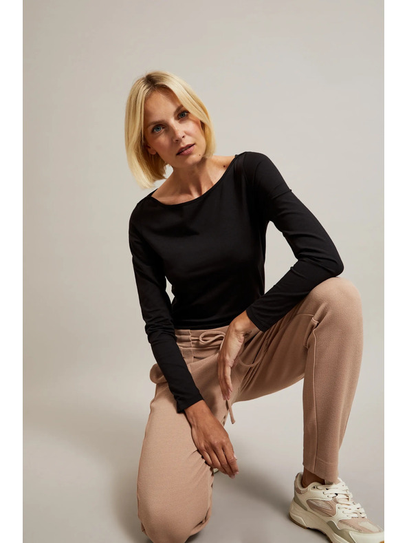 Moodo Бежови панталони с връзване Moodo