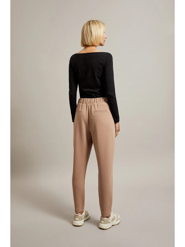 Moodo Бежови панталони с връзване Moodo