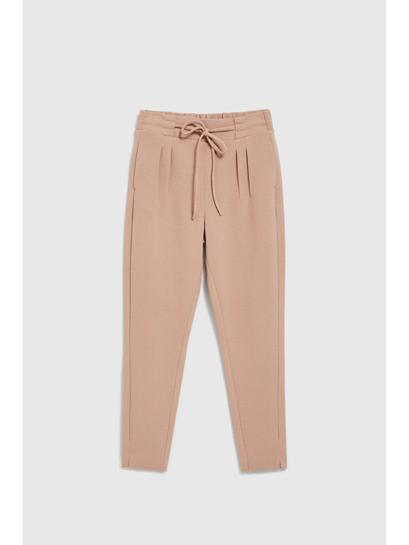 Moodo Бежови панталони с връзване Moodo