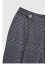 Moodo Сиви карирани панталони с прави крачоли Moodo