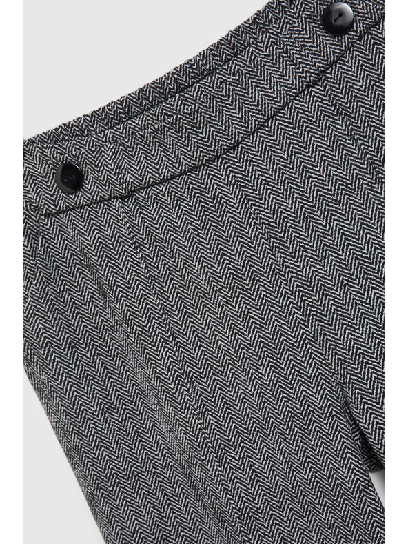 Moodo Сиви прави панталони на райе Moodo